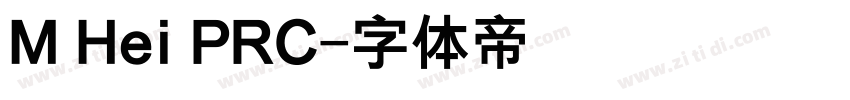 M Hei PRC字体转换
